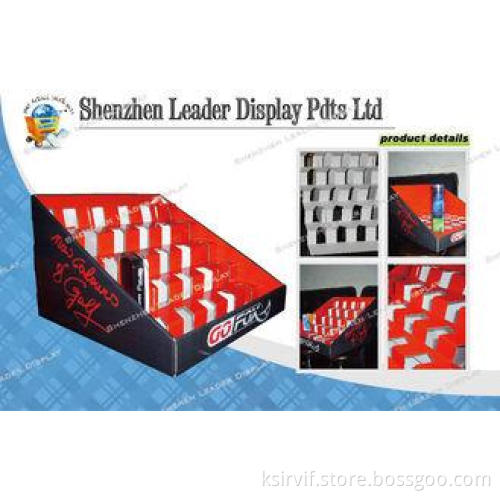 4 Tier Cardboard Counter Display Boxes For Cosmetic / Makeu